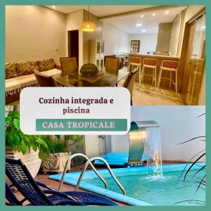 Bazén v ubytování Casa Tropicale House accommodates family and work nebo v jeho okolí