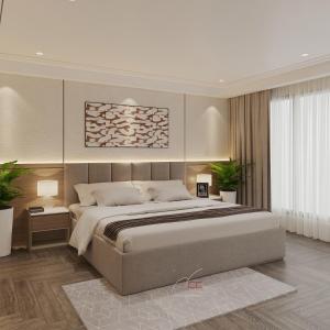 Un dormitorio con una cama grande en una habitación. en Tulip Cruise by HAG, en Ha Long