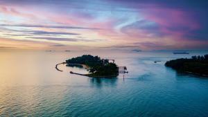 an island in the middle of a large body of water at Tiny Away Escape at Lazarus - 2017 in Singapore