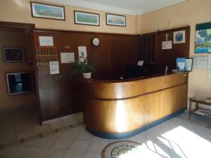 Ο χώρος του λόμπι ή της ρεσεψιόν στο Albergo La Mimosa