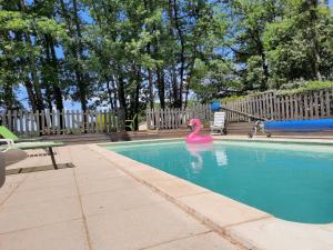 Swimmingpoolen hos eller tæt på Les chênes de Peinch