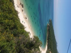 an aerial view of a beach and the ocean at Ha Mar ao Luar in Setúbal