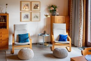 Ruang duduk di Ferienwohnung Sonnental