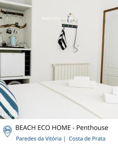 Ένα ή περισσότερα κρεβάτια σε δωμάτιο στο BEACH ECO HOME Penthouse