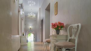 Χώρος καθιστικού στο Marita Hotel