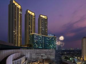 Linna Jakarta üldine vaade või majutusasutusest Pullman Jakarta Central Park pildistatud vaade