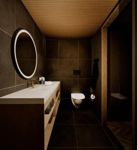 Ένα μπάνιο στο Lapland Glow Hotel Chalets
