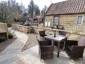 Bygningen som feriehuset ligger i