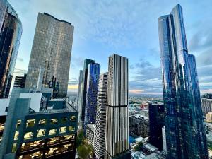 Γενική άποψη της πόλης Μελβούρνη ή θέα της πόλης από  αυτό το διαμέρισμα