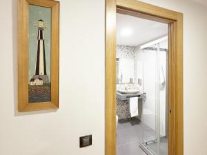 A bathroom at Pension Berceo