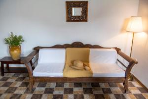 Кровать или кровати в номере Archipelago Sifnos - Seaside Accommodation