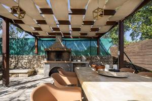 Χώρος καθιστικού στο Villa Aspa