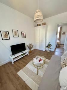 Μια τηλεόραση ή/και κέντρο ψυχαγωγίας στο Appartement t2 cosy hypercentre 3mn de la plage