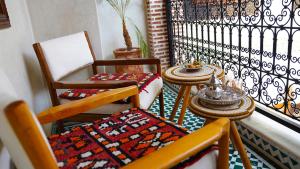 Posezení v ubytování Riad Touhfa Kasbah Marrakech