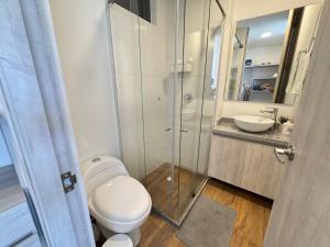 Koupelna v ubytování Amara-706 Hermoso y amplio Apartamento en barrio Laureles + 36 fotografií
