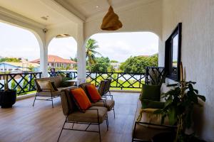 Balkón nebo terasa v ubytování Pink House Boutique Hotel