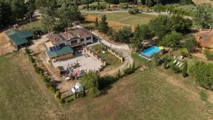 Letecký snímek ubytování Masseria Le Querciole