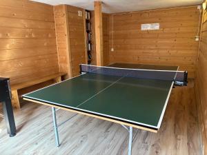 eine Tischtennisplatte in einem Zimmer in der Unterkunft Ludwina Żegleń Pokoje Gościnne in Małe Ciche