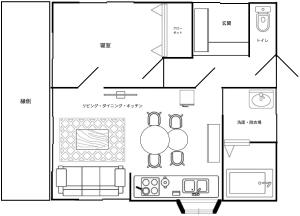 森のプチ別荘チチブンブンの見取り図または間取り図