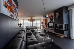 Χώρος καθιστικού στο Villa Bellevue Vue Panoramique Flipper Billard