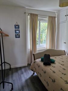 Postel nebo postele na pokoji v ubytování One bedroom sea view sea front apartment