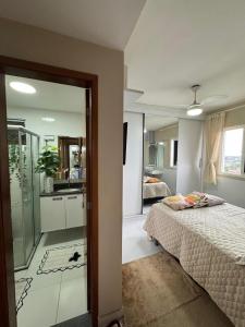 Koupelna v ubytování Apartamento em castanhal