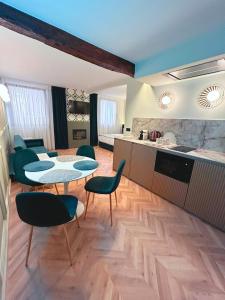 Posezení v ubytování Lemon Suites Santander
