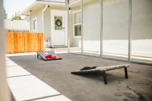 a house under construction with a mattress and a bench at The Berkeley House in Klamath Falls +72 photos