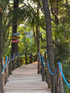 Taman di luar Deck dos lençóis pousada