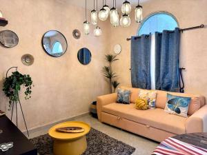 Posezení v ubytování El Anhelo en ValQuirico