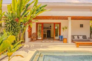 Bazén v ubytování Relax in Nature Villa Namu no1 nebo v jeho okolí