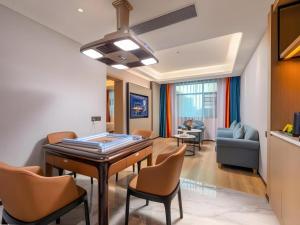 Posezení v ubytování Gya Hotel Zhuhai International Airport New Town