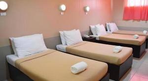 Postel nebo postele na pokoji v ubytování Ati-Atihan Festival Hotel