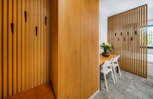 a dining room with a table and chairs at Hotel Break Hradec Králové in Hradec Králové +32 photos