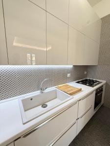 Kuchyň nebo kuchyňský kout v ubytování Per Severanza