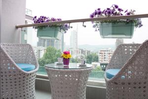 Balkón nebo terasa v ubytování Capitоl Suites & Apartments