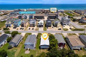 an aerial view of a resort with the ocean at 5206 - Hogg Heaven in Croatan Shores