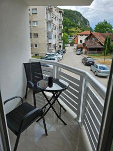 Balkón nebo terasa v ubytování Jelena