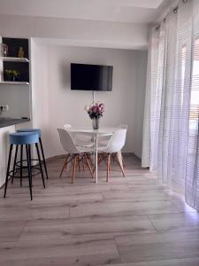 TV a/nebo společenská místnost v ubytování Seaside apartments Polić, Rogoznica