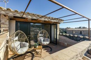 Balkón nebo terasa v ubytování Can Barrull-Costa Brava-Emporda