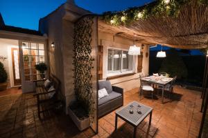 Χώρος καθιστικού στο Casa rural Miel y Canela