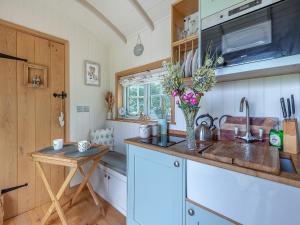 Η κουζίνα ή μικρή κουζίνα στο Herbies Shepherd Hut - Uk50229