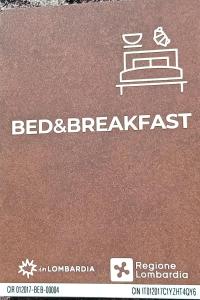 Certifikát, hodnocení, plakát nebo jiný dokument vystavený v ubytování B&B Colori Del Lago