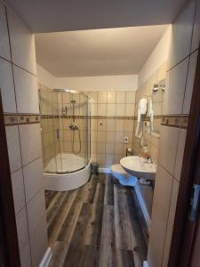 Kúpeľňa v ubytovaní Apartamenty Amadeus