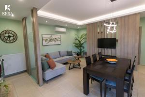 Χώρος καθιστικού στο Kera Koxare Luxury Villa