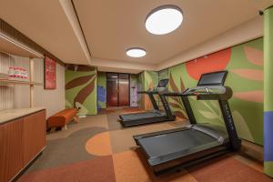 Fitness centrum a/nebo fitness zařízení v ubytování Orange Hotel Beijing Daxing International Airport Terminal