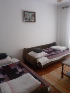 Un dormitorio con dos camas en una habitación. en Apartman Mokri Dolovi, en Trebinje