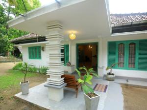 Taman di luar Lazy Monkey Surfhostel - Sri Lanka