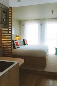 Ένα ή περισσότερα κρεβάτια σε δωμάτιο στο Bikube Montpellier +24 φωτογραφίες