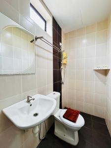 Koupelna v ubytování CHARISMA HOTEL